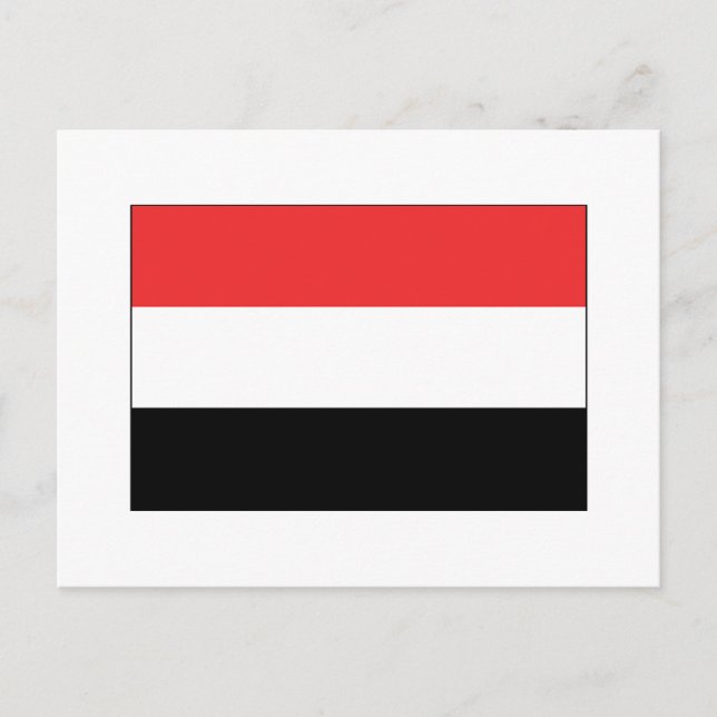 Yemen FLAG International Postcard (Front)