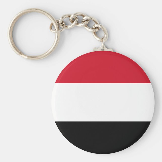 Yemen Flag Key Ring (Front)