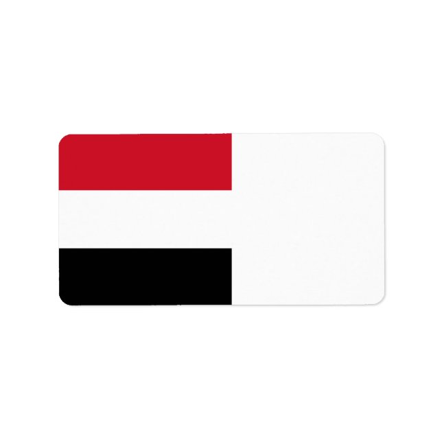 Yemen Flag Label (Front)