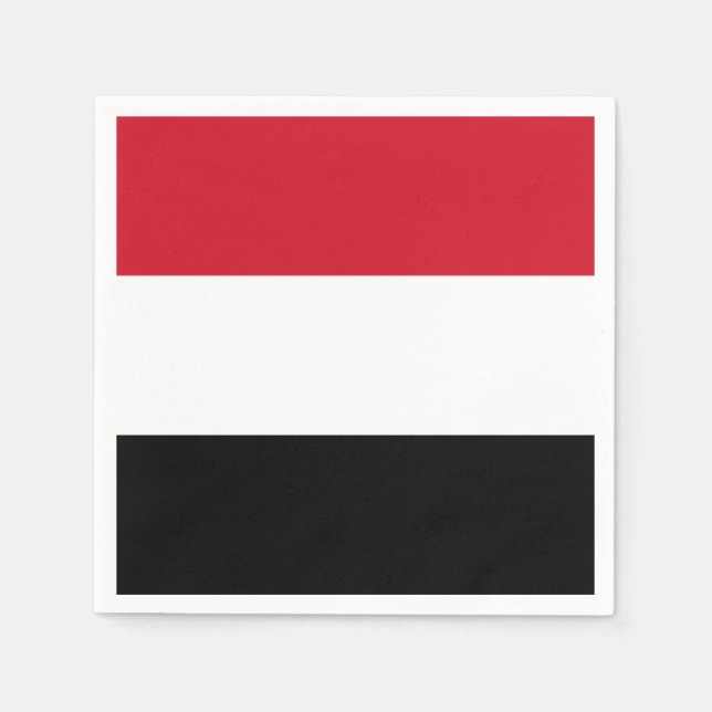 Yemen Flag Napkin (Front)