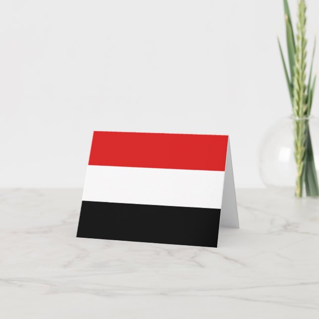 Yemen Flag Notecard (Front)