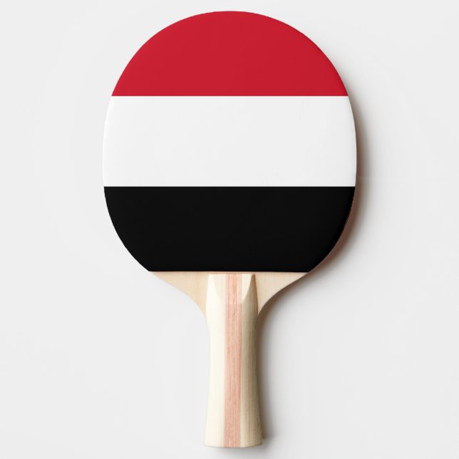 Yemen Flag Ping Pong Paddle (Front)