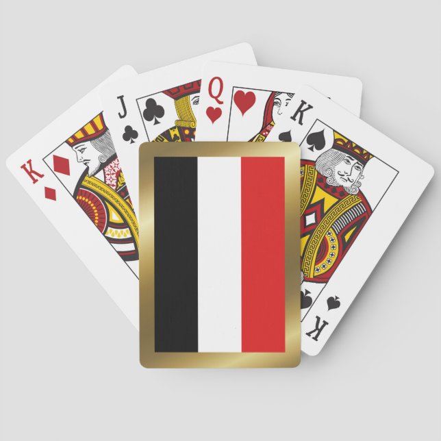 Yemen Flag Playing Cards (Back)