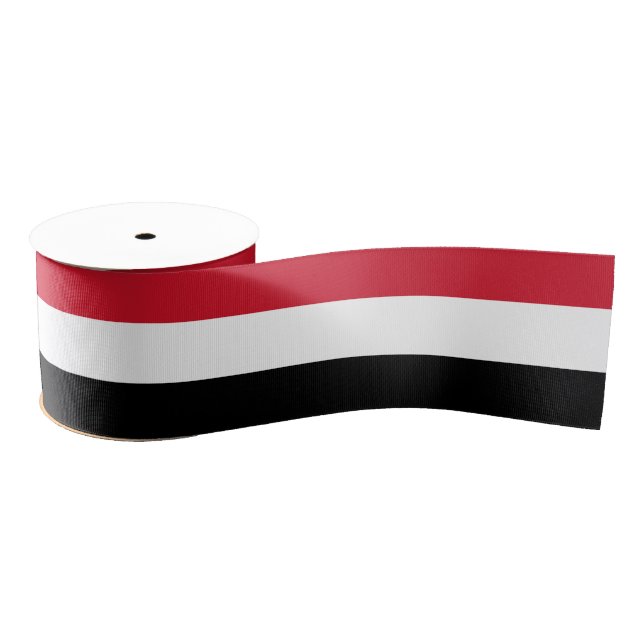 Yemen Flag & Yemen travel, holiday/sports Grosgrain Ribbon (Spool)