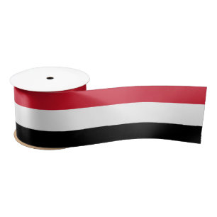 Yemen Flag & Yemen travel, holiday/sports Satin Ribbon