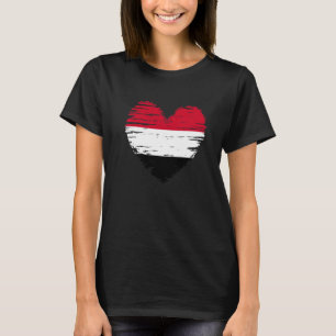 Yemen Heart Yemeni Flag Yemeni Pride T-Shirt