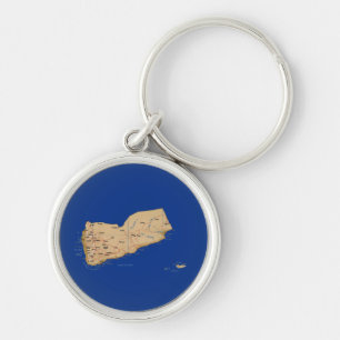 Yemen Map Keychain