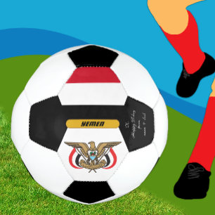 Yemen Personalised, Flag, Photo Soccer Ball