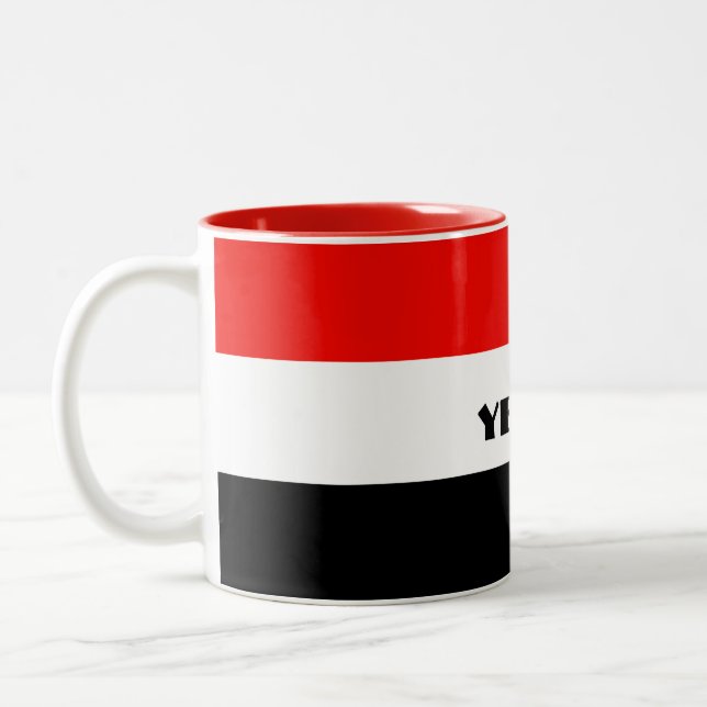 YEMEN Special Tourist Gift Classic Customisable Two-Tone Coffee Mug (Left)