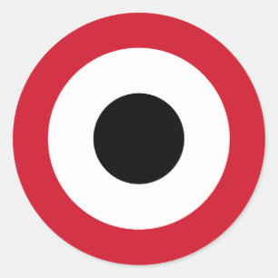 Yemeni Air Force Roundel Classic Round Sticker