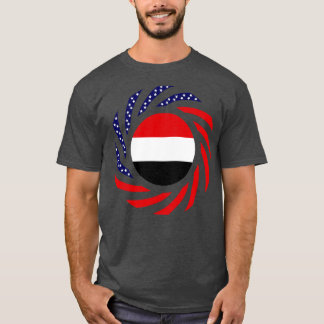 Yemeni American Multinational Patriot Flag T-Shirt