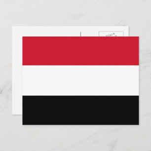 Yemeni Flag, Flag of Yemen Postcard