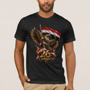 Yemeni Golden Eagle 26 September National Day T-Sh T-Shirt