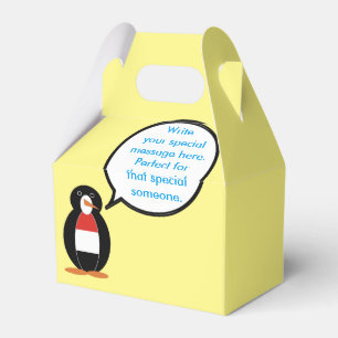 Yemeni Talking Ms. Penguin Personalised Favour Box