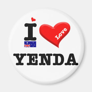 YENDA - I Love Magnet