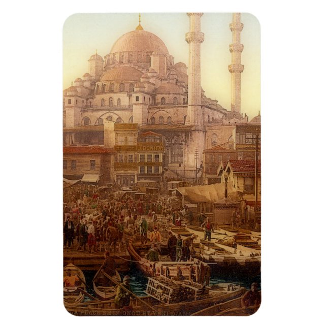 Yeni Cami mosque and Eminönü bazaar -ISTANBUL Magnet (Vertical)