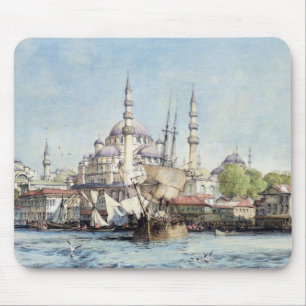 Yeni Jami and St. Sophia from the Golden Horn, pla Mouse Pad