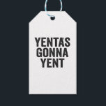 Yenta's Gonna Yent Funny Jewish Hanukkah Holiday Gift Tags<br><div class="desc">Funny, santa, hanukkah, menorah, jewish, jew, gift, birthday, passover</div>