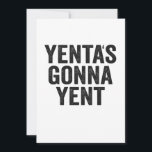 Yenta's Gonna Yent Funny Jewish Hanukkah Holiday Thank You Card<br><div class="desc">Funny, santa, hanukkah, menorah, jewish, jew, gift, birthday, passover</div>