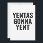 Yenta's Gonna Yent Funny Jewish Hanukkah Holiday Thank You Card<br><div class="desc">Funny, santa, hanukkah, menorah, jewish, jew, gift, birthday, passover</div>