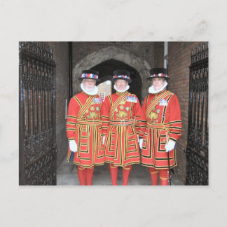 Yeoman warders, or Beefeaters, at Windsor Castle Postcard