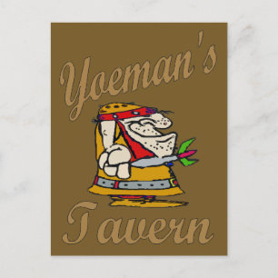 Yeoman's Tavern, Dart Player Postcard