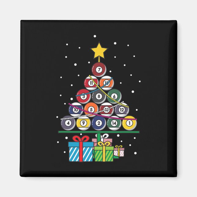 Yeoys Sports And Activity Gifts Billiard Ll Xmas T Magnet (Front)