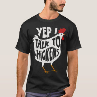 Yep I Talk To Chickens Shirt  Cute Chicken Buffs T