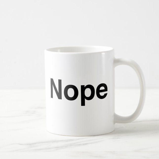 Yep Nope Coffee Mug (Right)