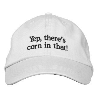Yep, There's Corn In That Funny Corn Allergy Embroidered Hat