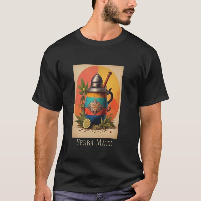 Yerba Mate Vintage Psychedelic T-Shirt (Front)