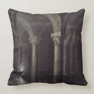 Yere Batan Serai (The Cisterns) Istanbul, engraved Cushion