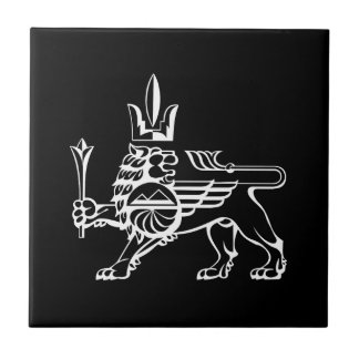  Yerevan city lion symbol Coat arms flag Armenia e Ceramic Tile