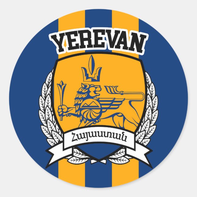 Yerevan Classic Round Sticker (Front)