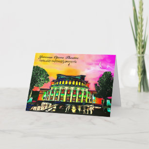 Yerevan Opera Theatre Folded Greeting Card
