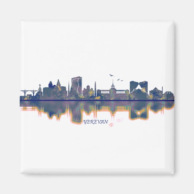 Yerevan Skyline Magnet (Front)