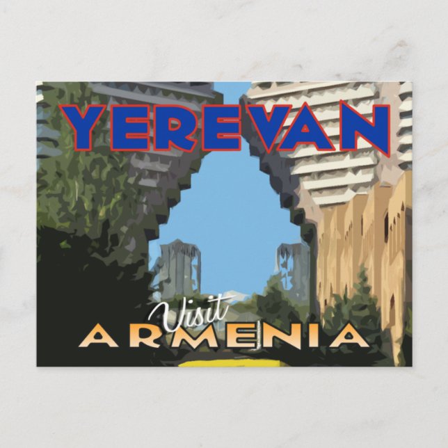 Yerevan, Visit Armenia Postcard (Front)