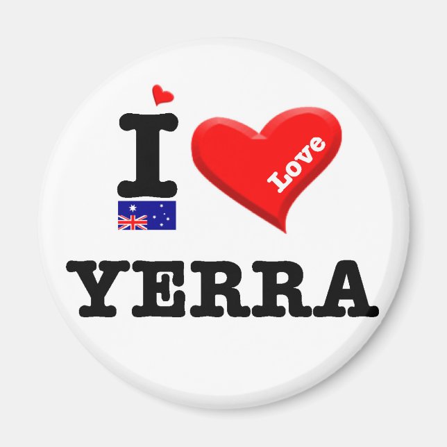 YERRA - I Love Magnet (Front)