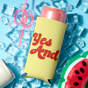 Yes And Improv Comedy Troupe Seltzer Can Cooler