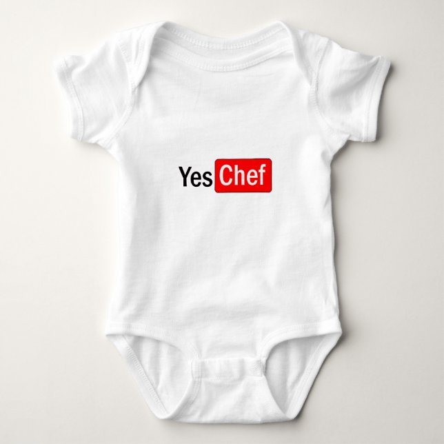 Yes Chef Baby Bodysuit (Front)