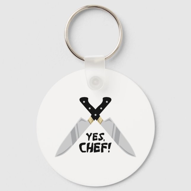 Yes Chef Key Ring (Front)