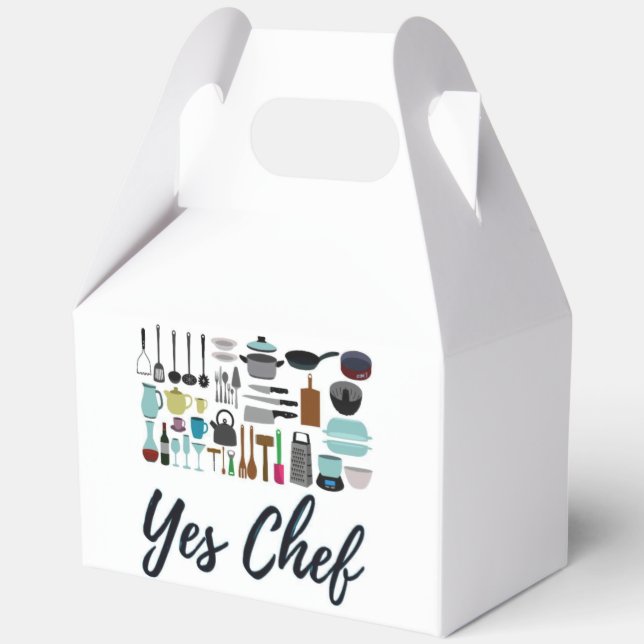 Yes Chef Takeaway Gift Favour Box (Front)