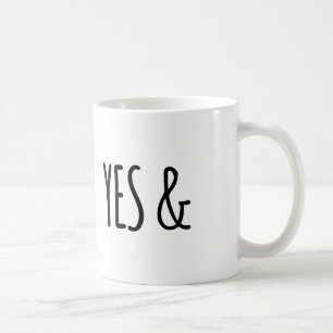 Yes & Coffee Mug Black