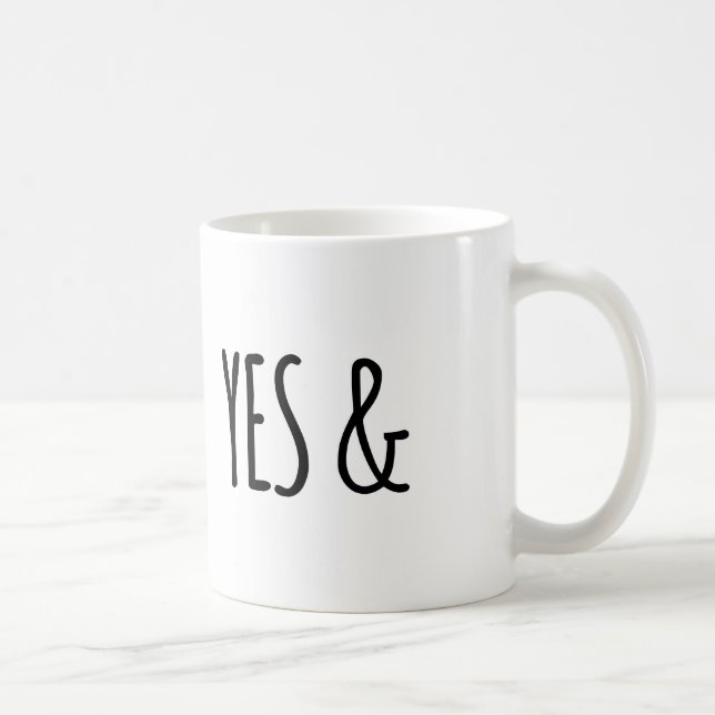 Yes & | Coffee Mug | Black (Right)