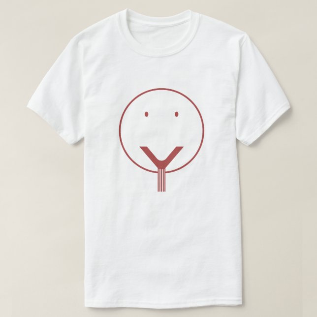 Yes face - Red01. T-Shirt (Design Front)
