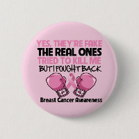 Yes Fake I Fought Back Breast Cancer Awareness