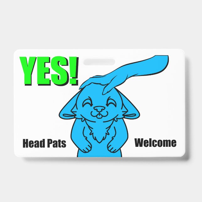 Yes! Headpats ID Badge (Front)