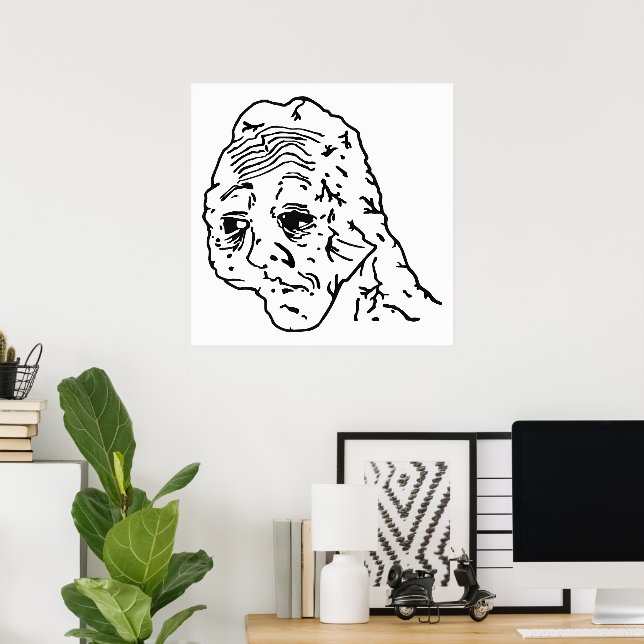 Yes Honey Wojak Meme Poster (Home Office)