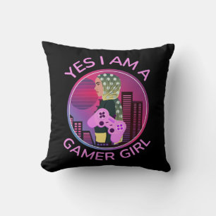 YES I AM A GAMER GIRL CUSHION