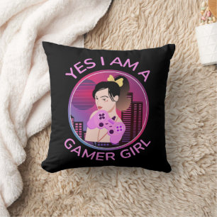 YES I AM A GAMER GIRL CUSHION